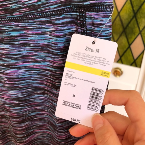 NWT Everlast Workout Leggings - Picture 3 of 4